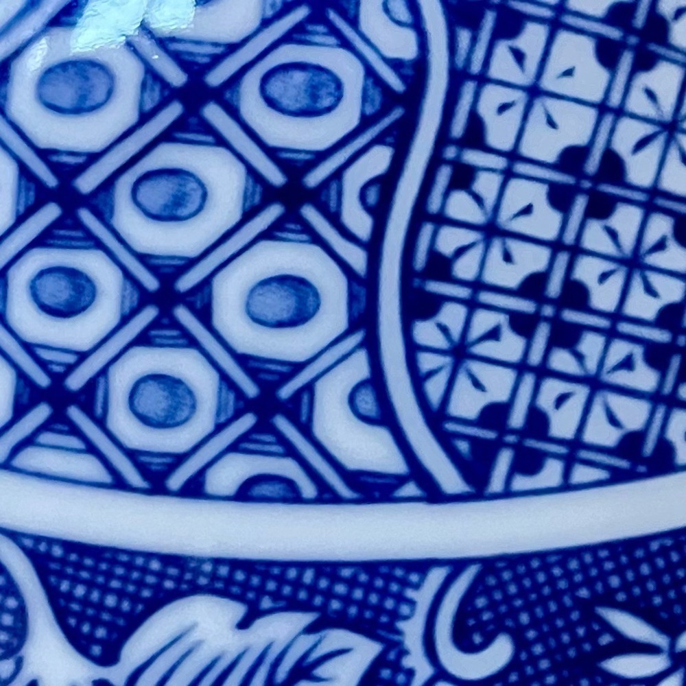 VTG Ardco Dallas Japan Blue & White Porcelain Footed Rice Bowl Chinoiserie Decor - Picture 7 of 11